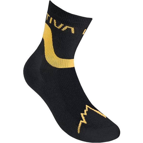 Snowrun Socks, Black/Yellow