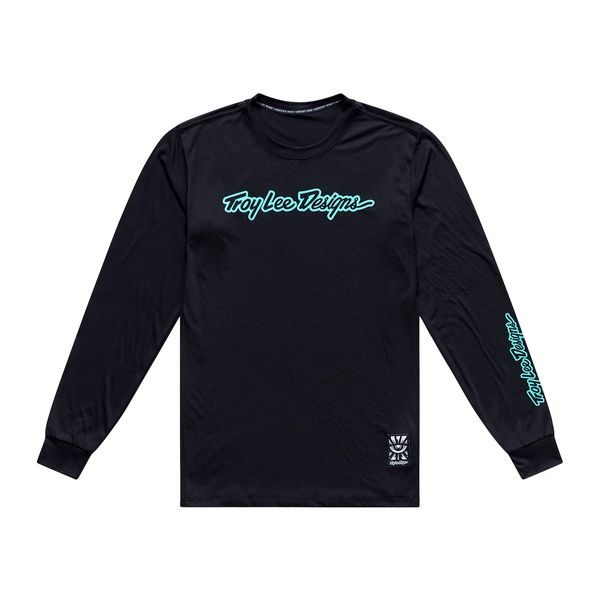 SKYLINE RIDE TEE SIGNATURE BLACK / REAL TEAL