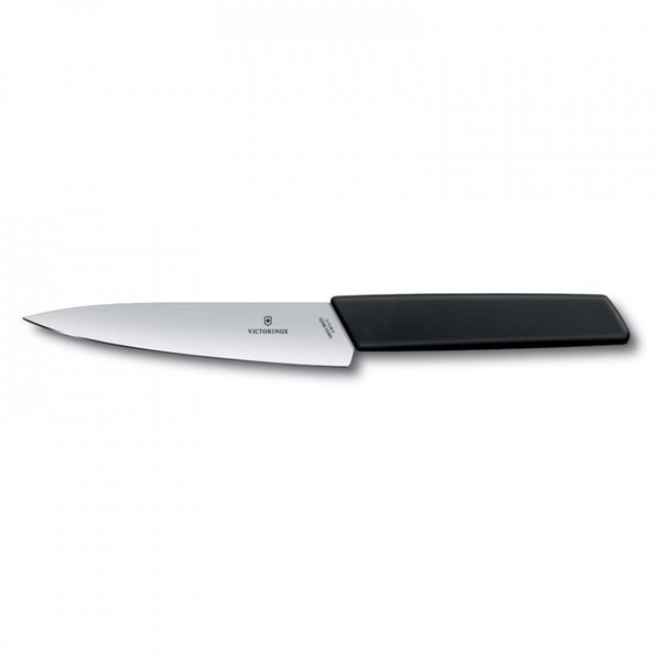 Kuchyňský nůž 15 cm,Swiss Modern, černý