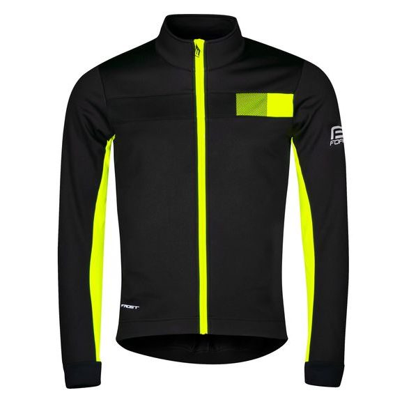FROST softshell pánská, černo-fluo