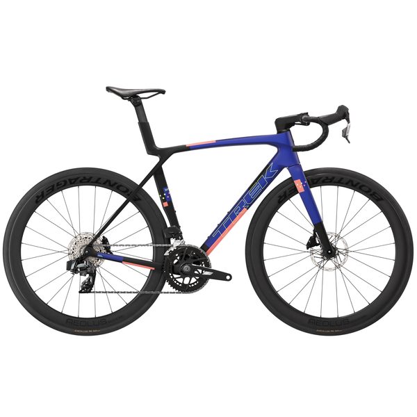 Madone SL 6 AXS Gen 8 Matte Cobalt Blue/Trek Black/Living Coral