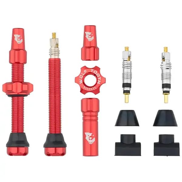 Tubeless Valve Stem Kit 44mm červená