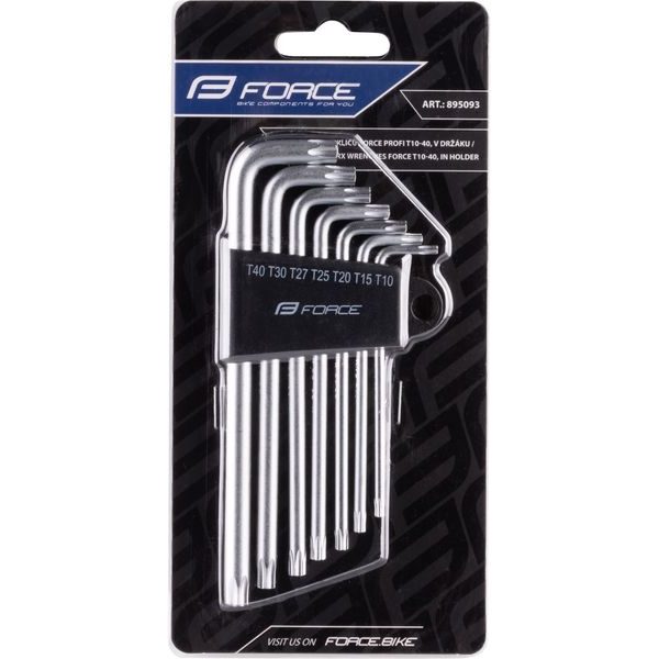 7 torx klíčů F PROFI T10 - 40, v držáku