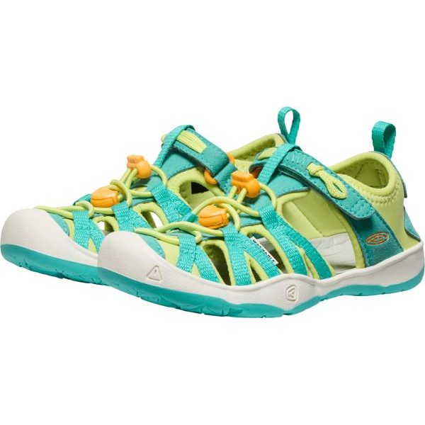 MOXIE SANDAL CHILDREN, bright aqua/bright marigold