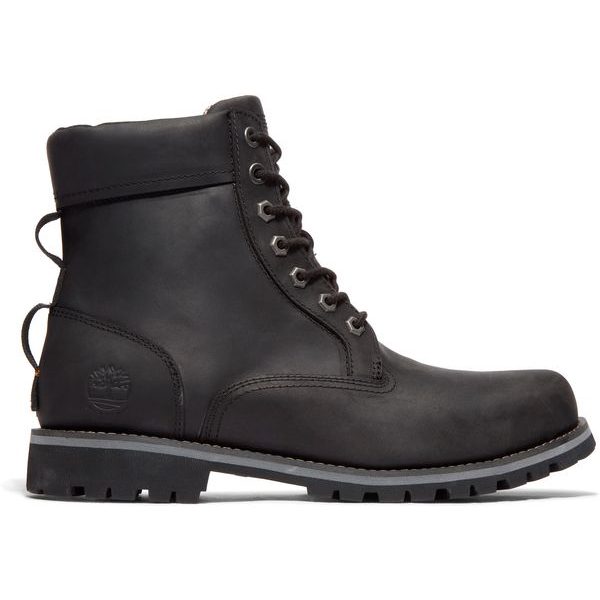 Mid Lace Up Waterproof Boot Jet Black