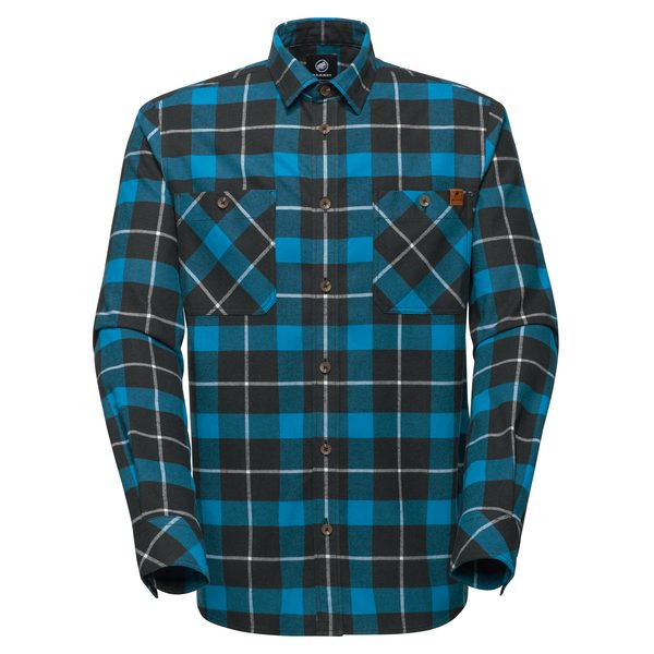 Alvra Longsleeve Shirt Men black-glacier blue