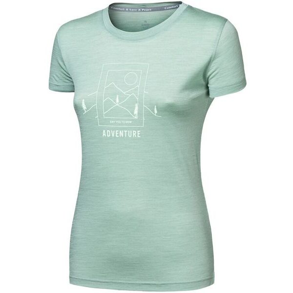 MERINO AIR SAY YES dámské triko kr.rukáv basil green
