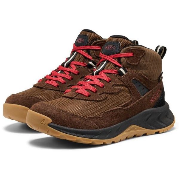 HIGHTRAIL MID WP YOUTH dark earth/garnet