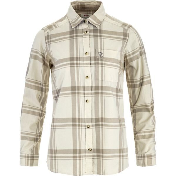Övik Lite Flannel Shirt W Chalk White-Fossil