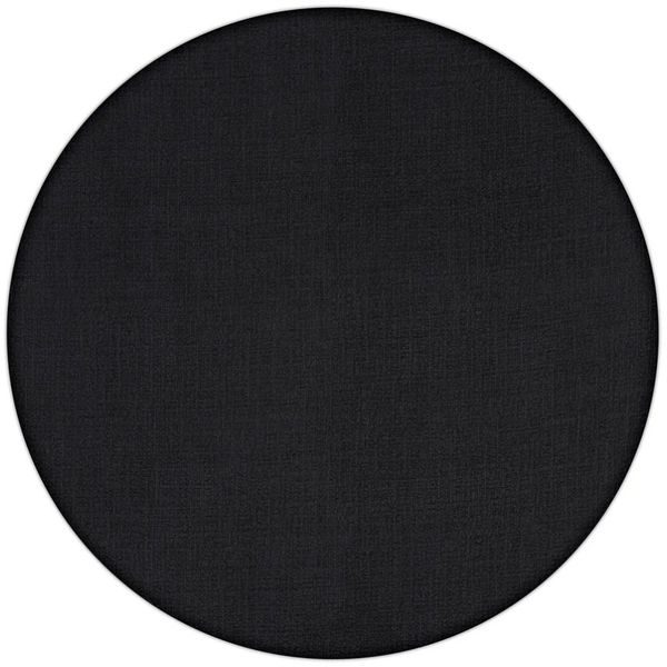 Black round placemat