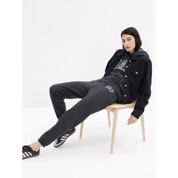 463492-05 Tepláky GAP logo fleece Šedá