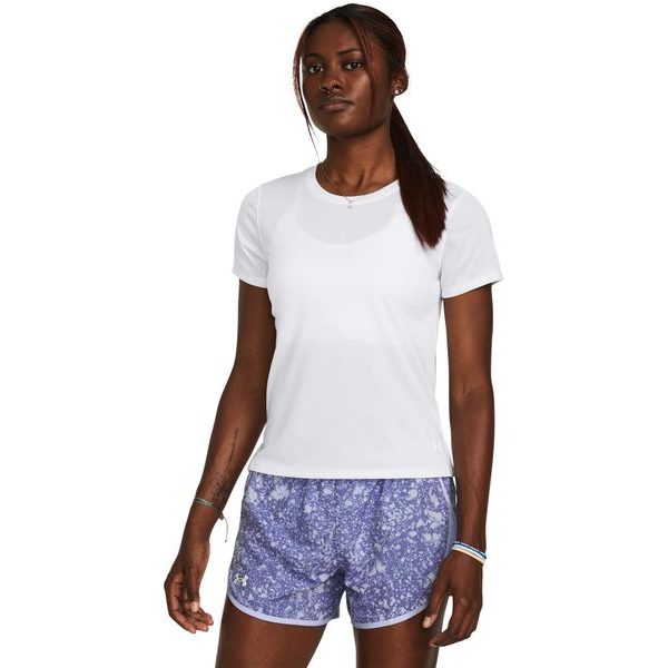 UA Launch Shortsleeve bílá