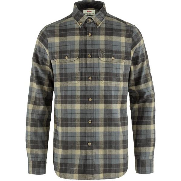 Singi Heavy Flannel Shirt M Super Grey-Stone Grey