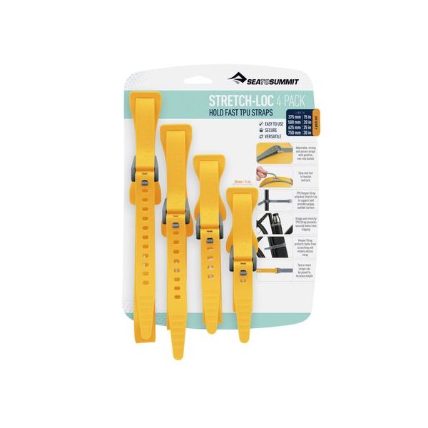 Stretch-Loc Set - All Sizes 20mm 4 Pack  Yellow