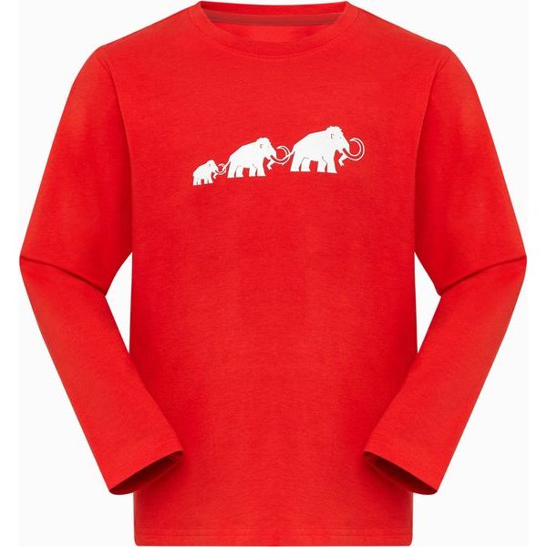 Core Longsleeve Kids Logo mammut red