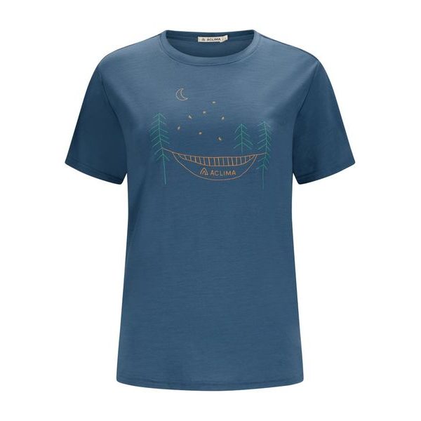LightWool 140 Tee Forest W's Blue Fusion