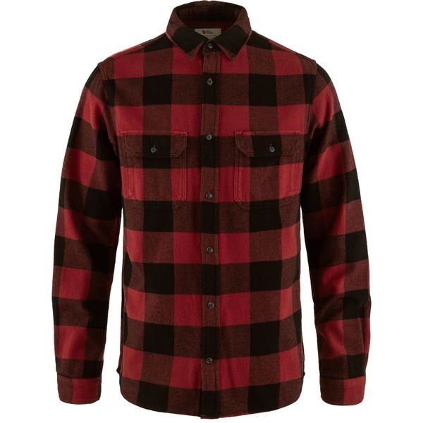 Övik Heavy Flannel Shirt M Red-Black