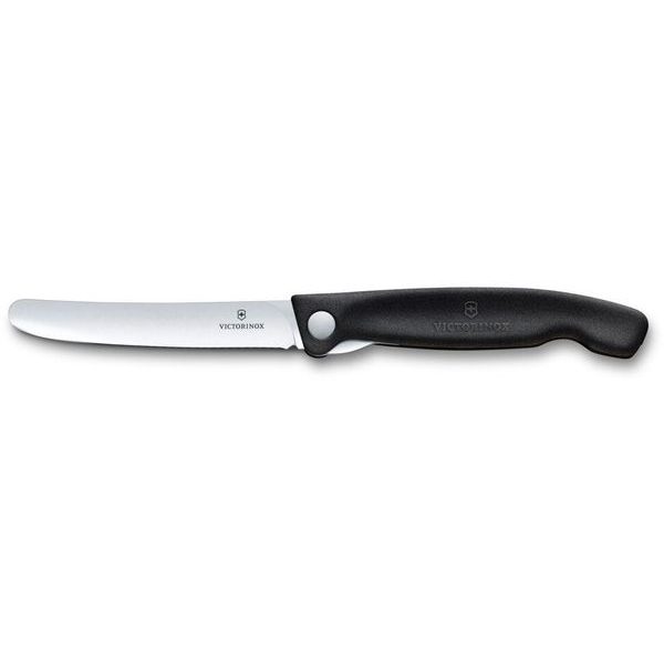 Swiss Classic, picnic knife, 11cm, straight, black, box