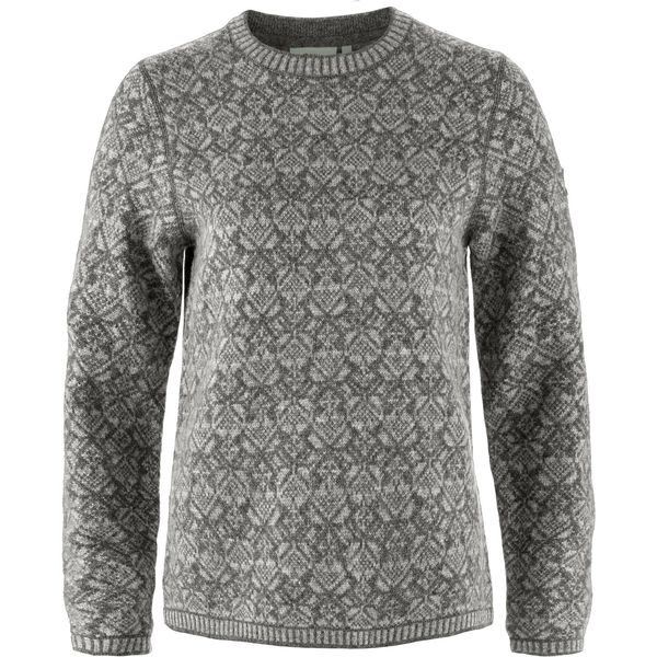 Snow Round Neck Sweater W, Grey