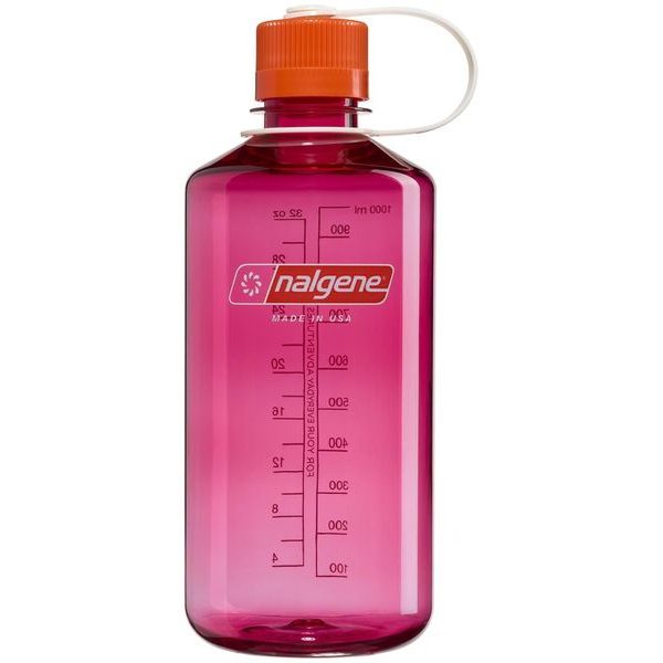 Narrow Mouth 1000 ml Fuchsia Purple w/Flame