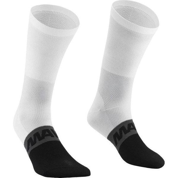 SOCK AKSIUM HIGH WHITE BLACK