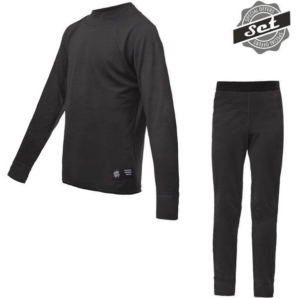MERINO ACTIVE DĚTSKÝ SET, černá
