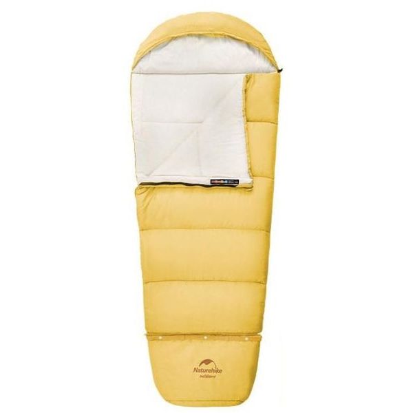 Children's growing sleeping bag C180 1100g - yellow