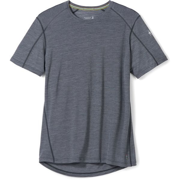 M MERINO SPORT 120 MOUN BIK SHRT SLEV TE, medium gray heather
