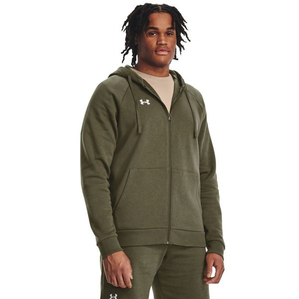 Rival Fleece FZ Hoodie-GRN