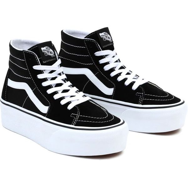 UA SK8-Hi Tapered Stackfo BLACK/TRUE WHIT
