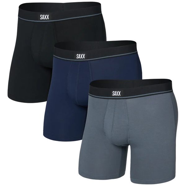 ESSENTIAL COTTON BB FLY 3PK, black/turbulence/maritime