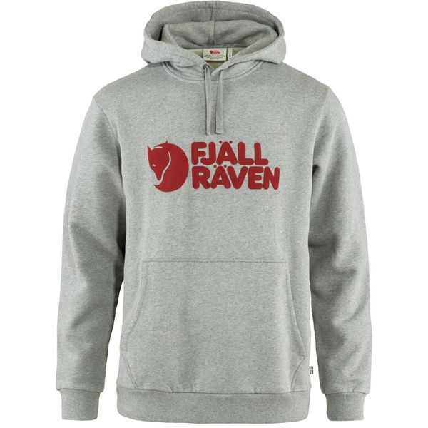 Fjällräven Logo Hoodie M Grey-Melange