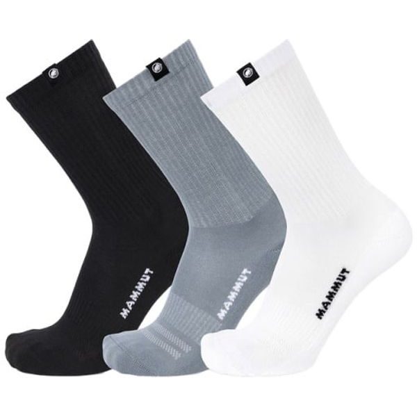 Everyday Crew Socks 3 Pack black-strata-white