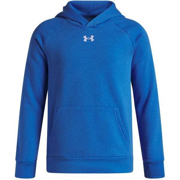 UA Rival Fleece Hoodie-BLU/WHT