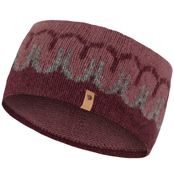 Övik Path Knit Headband, Dark Garnet-Mesa Purple