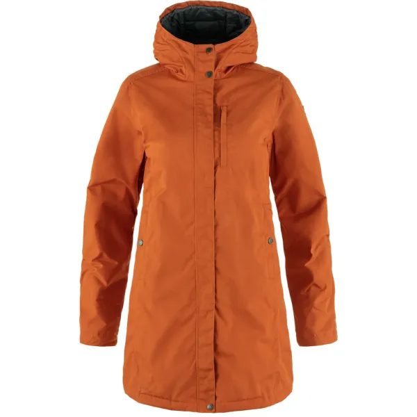 Kiruna Padded Parka W, Terracotta Brown
