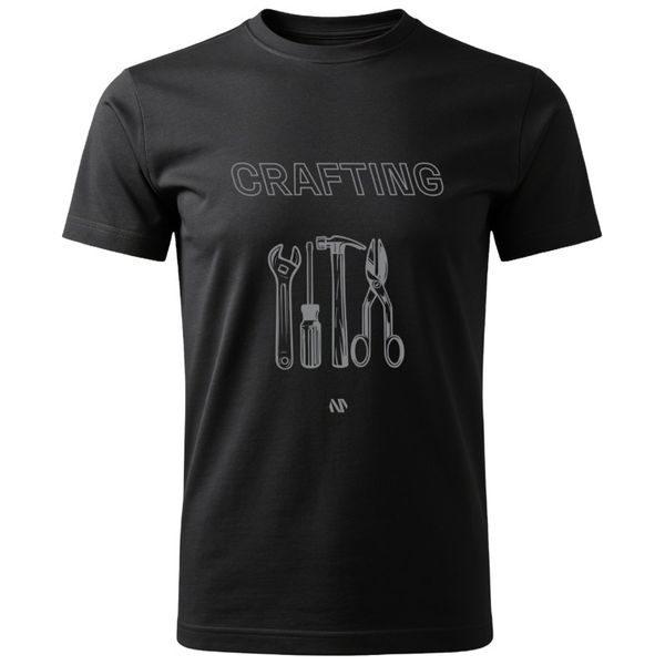 CRAFTING Short Sleeve T-Shirt grey
