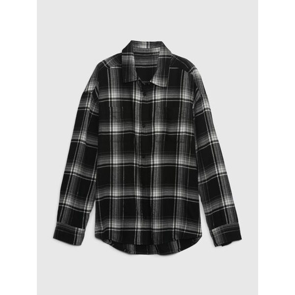 786982-04 Dětská flanelová košile Černá