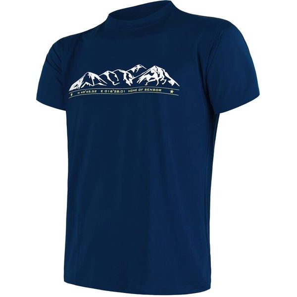 COOLMAX TECH MOUNTAINS LIMITED pánské triko kr.rukáv deep blue