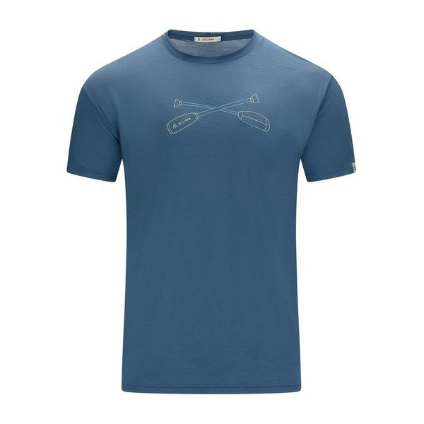 LightWool 140 Tee Oars M's Blue Fusion