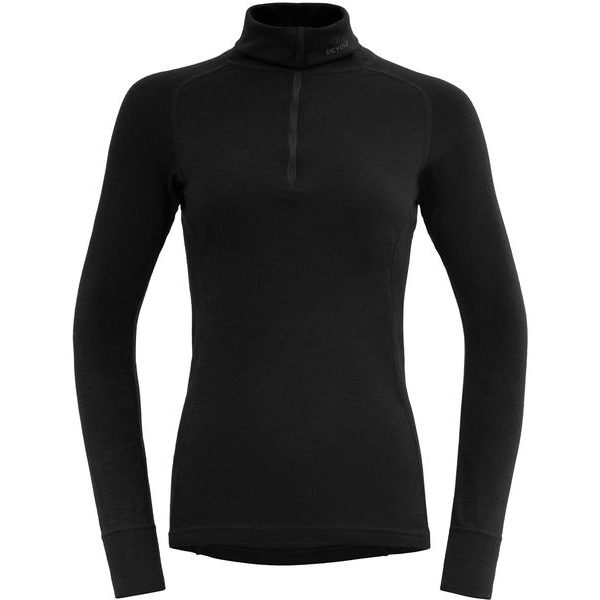 Duo Active Merino 205 Z.Neck Wmn, Black