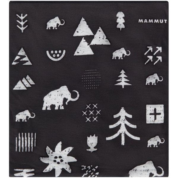 Fleece Neck Gaiter black-white
