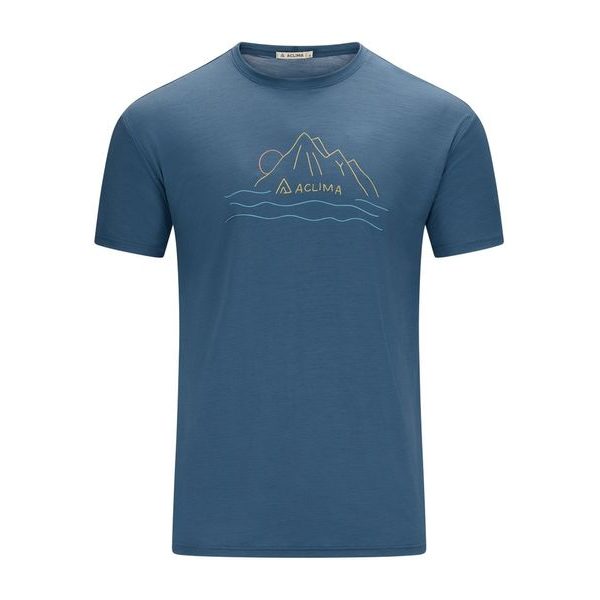 LightWool 140 Tee Sunset M's Blue Fusion