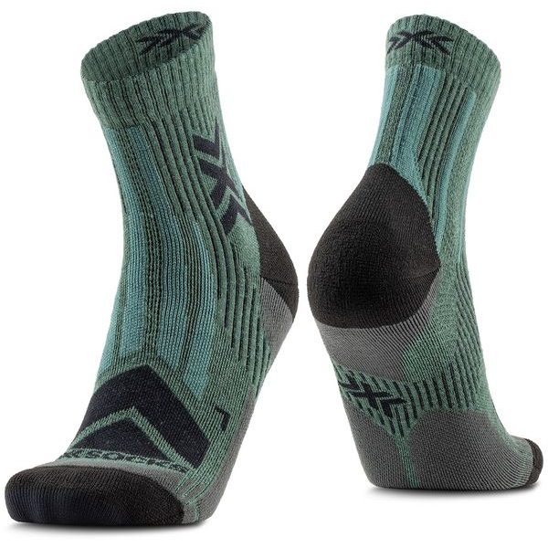 X-SOCKS HIKE PERFORM MERINO ANKLE DARK SAGE/BLACK