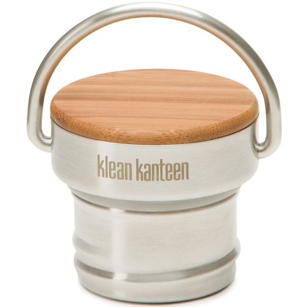 Bamboo Loop Cap w/bale - brushed stainless/natural