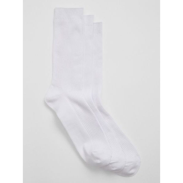 733789-03 Vysoké ponožky, 3 páry Bílá