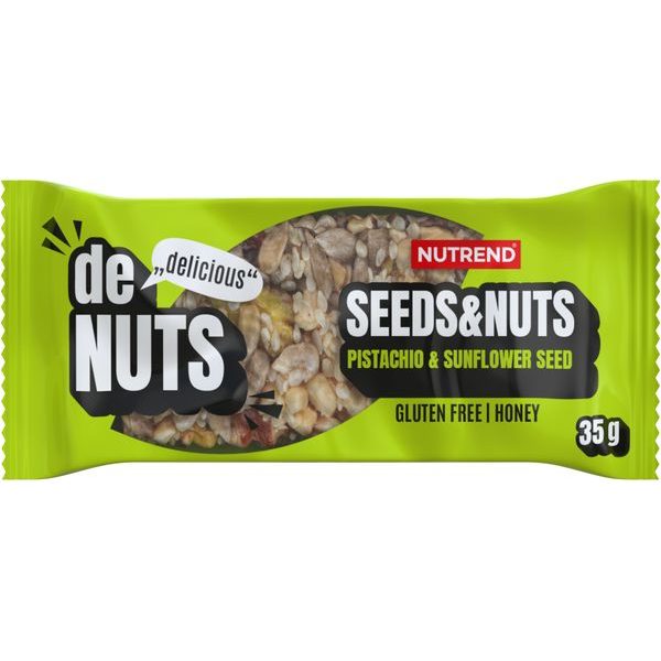 Denuts Seeds and Nuts, tyčinka, 35 g pist a slun