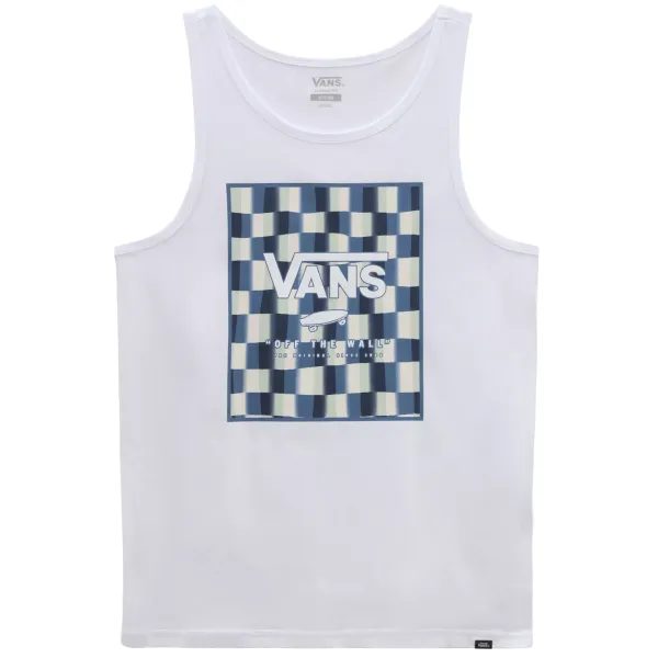 MN PRINT BOX TANK, WHITE/PALE AQUA
