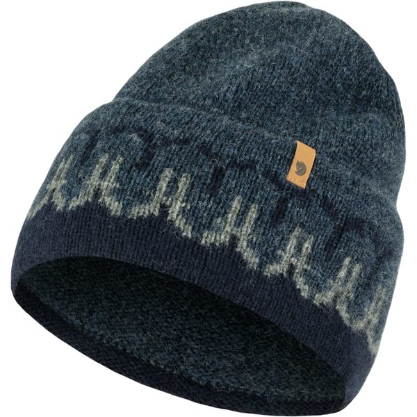 Övik Path Knit Beanie, Dark Navy-Navy