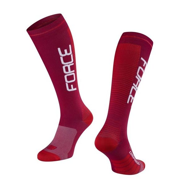 COMPRESS burgundy-red